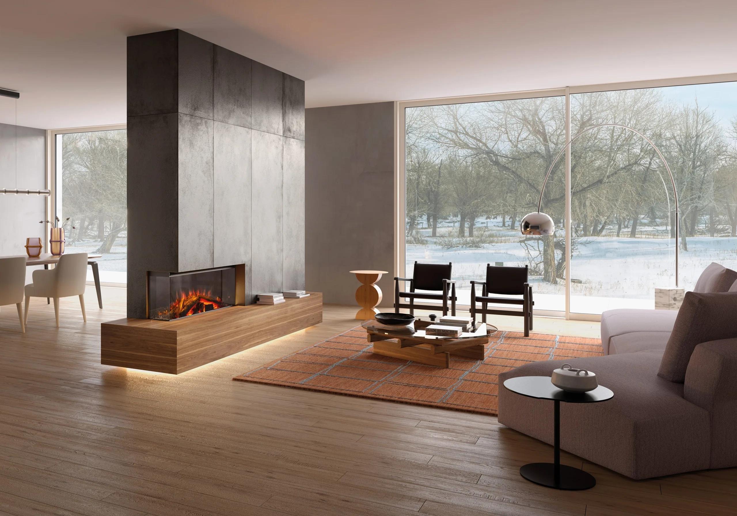 La Nordica Lumen 1200 — stufa a legna 3 lati vetro