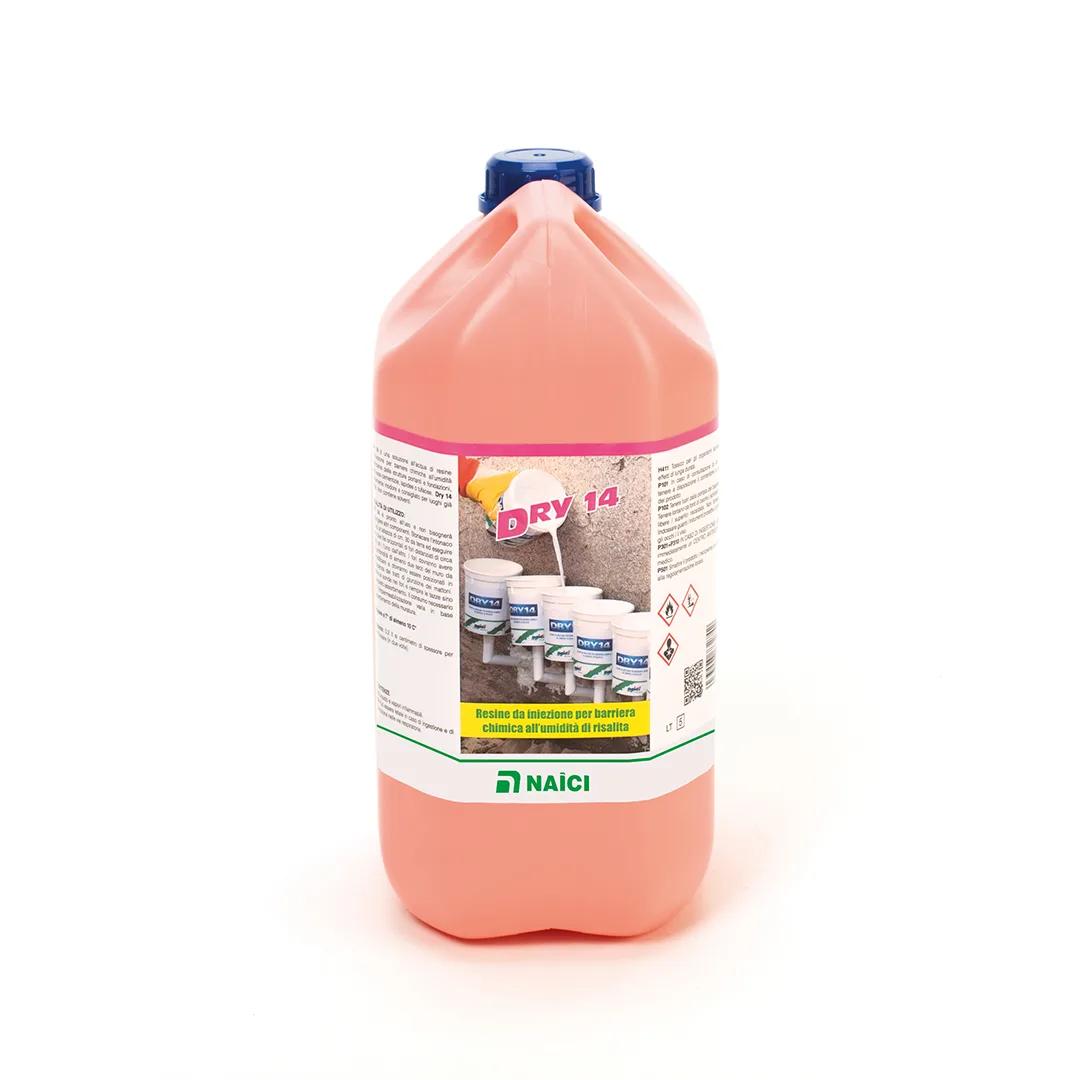 Naici DRY 14 – Resina da iniezione per barriera chimica contro l’umidità di risalita – 5 Litri