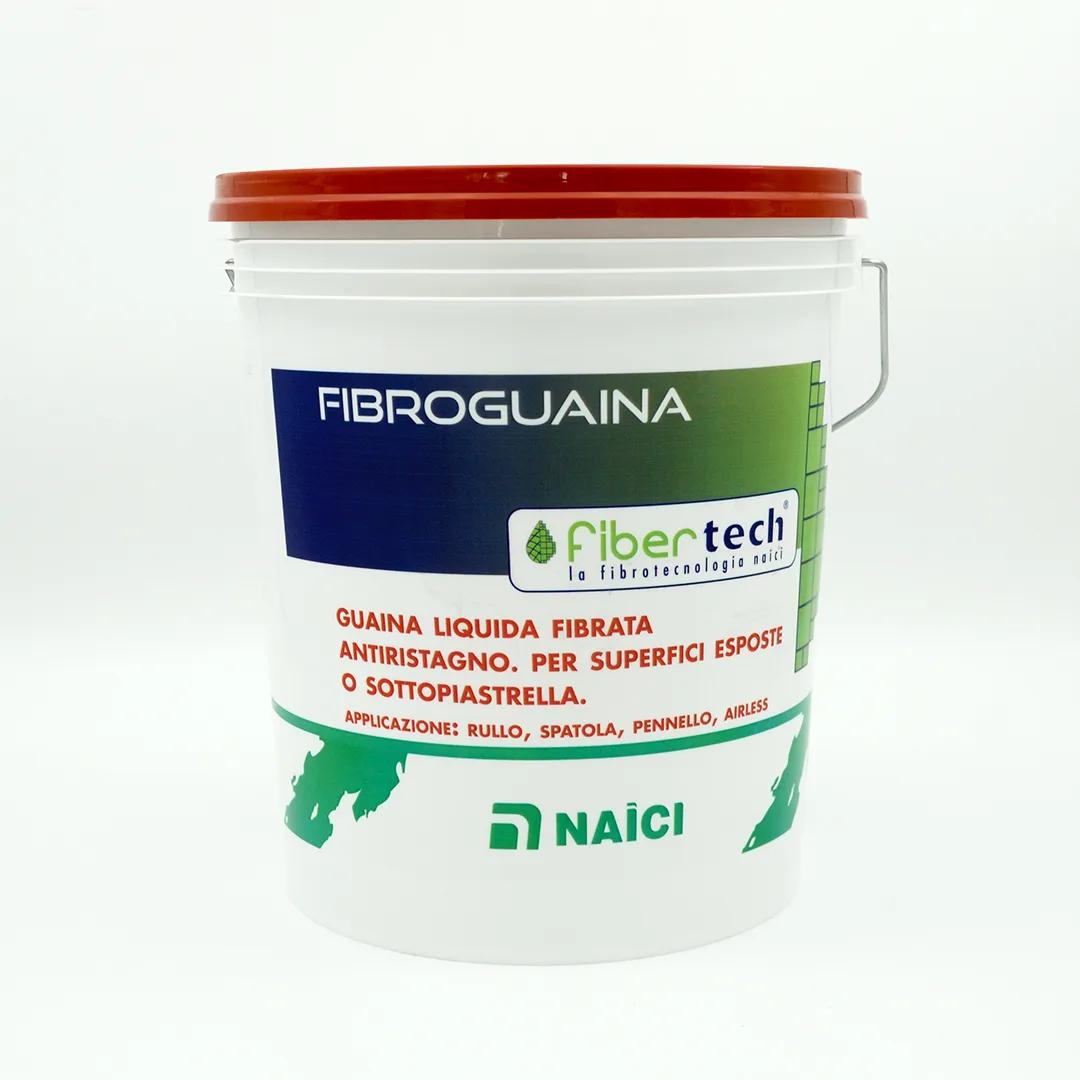 Naici FIBROGUAINA Verde 5 Kg – Guaina liquida monocomponente fibrorinforzata – Impermeabilizzante pedonabile