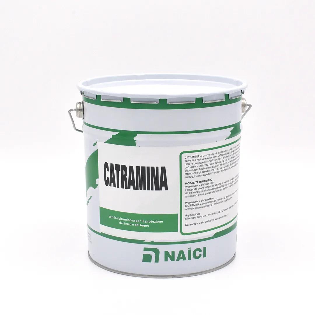 NAICI Catramina 5 kg — Vernice bituminosa nera per ferro e legno