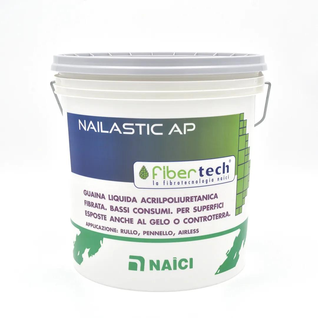 Naici Nailastic AP Bianco - Guaina Liquida Impermeabilizzante Elastica e Fibrorinforzata (5 Kg)