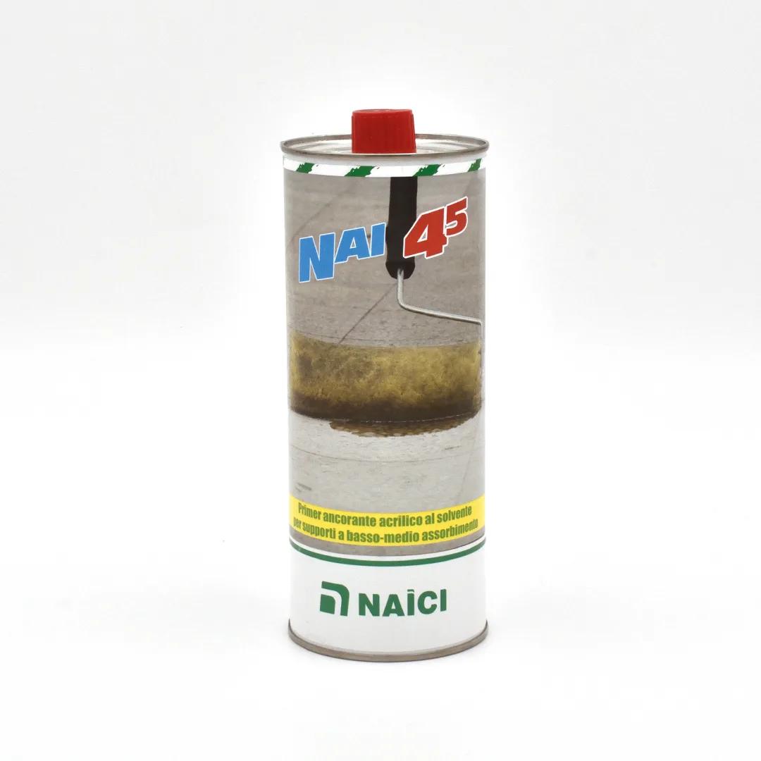 Naici Nai 45 Fondo Ancorante al Solvente 5 Litri - Primer Consolidante per Guaine Liquide Impermeabilizzanti