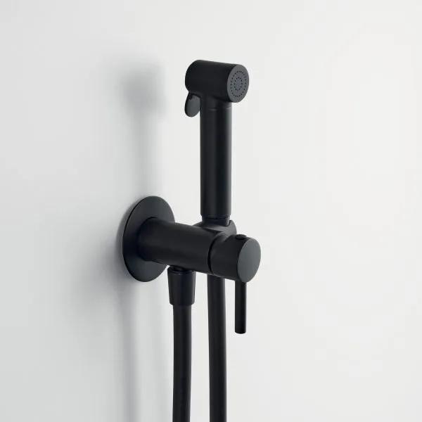 Kit Idro-Bidet Tondo Ares Iris Nero Opaco con Miscelatore Incasso - Art. 74951
