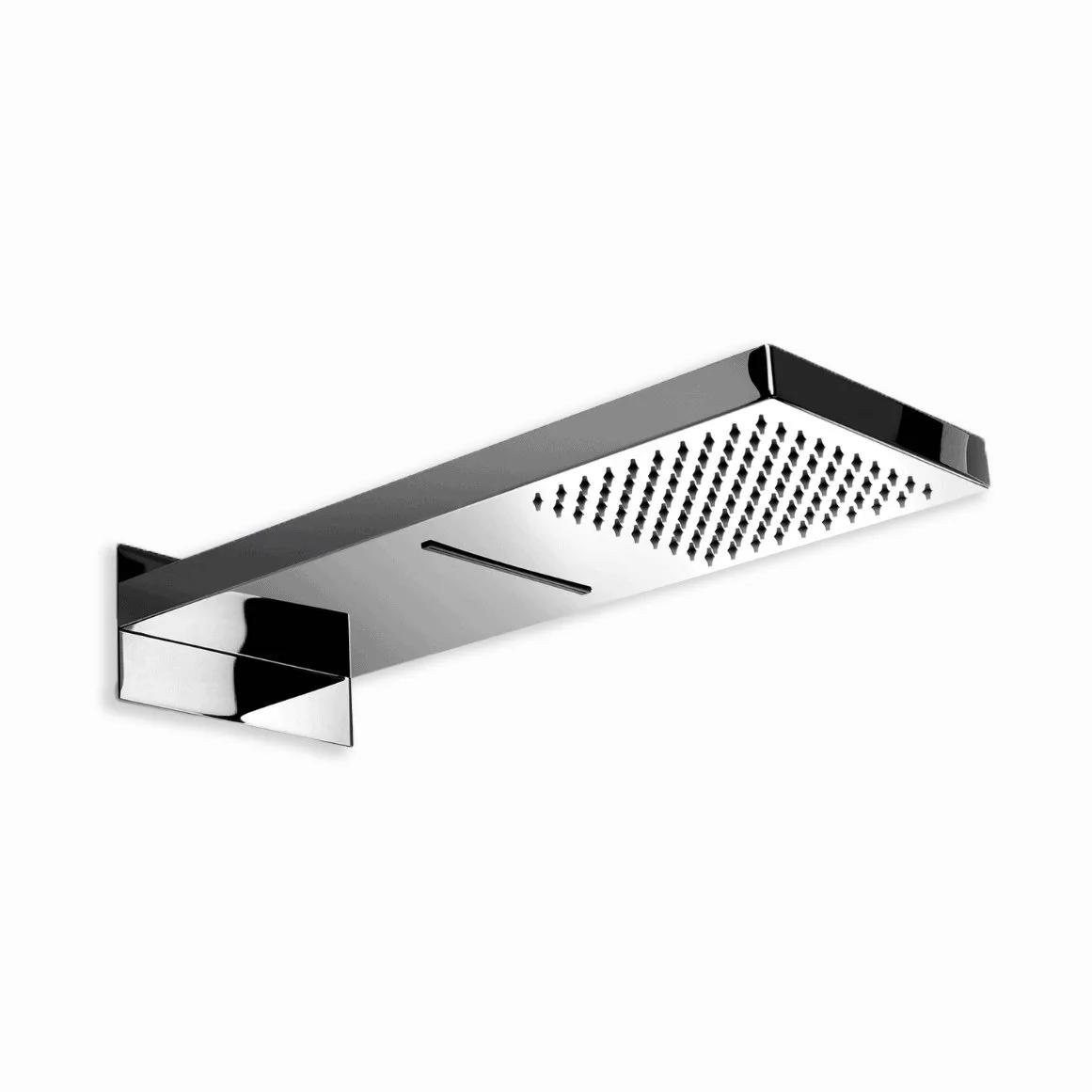 Soffione Doccia a Parete Ares Twin Inox 50x20 cm Cascata e Pioggia - Art. 89214