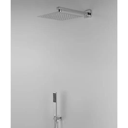 Sistema Doccia a Parete Ares Shower Set SQUARE 25 con Soffione Inox e Doccetta Kate 12204