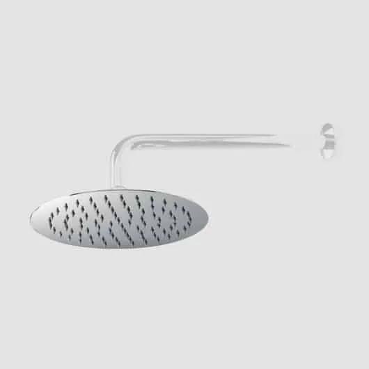 Soffione Doccia Tondo ARES ACQUA Ø 25 cm Ultraslim in Acciaio Inox 304 con Braccio a Parete