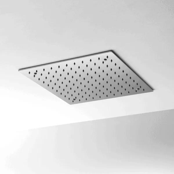 Soffione Doccia Incasso a Soffitto Ares Sky Square 40 Art. 89310 Inox 40x40 cm